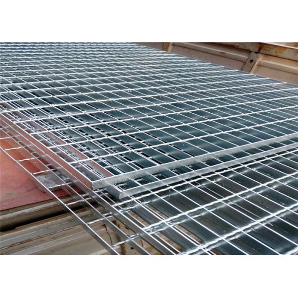 Plain Weave Welded Steel Grating 50x5mm Galvanized Building Platform