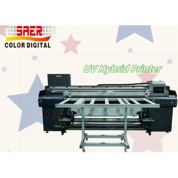Buy UV Printer Large Format 1.8m Hybrid UV Roll to Roll and Flatbed all-in-one Printer at wholesale prices
