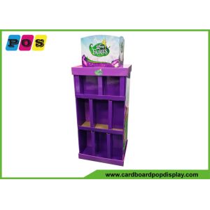 Purple Full Color Printing Cardboard Floor Displays FSDU For Fairy Toys Items