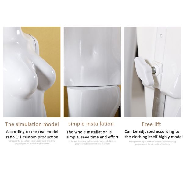 Fashion Boutique Clothing Store Abstract Dummy Torso Clothes Display Mannequin Female for wig display stand mannequins