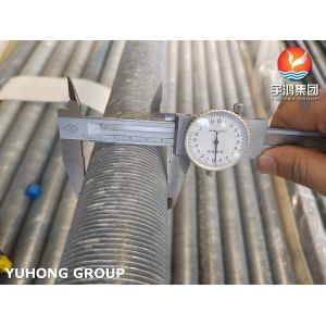 A269 TP304 ASTM Extruded Finned Tube With AL1060 Fins For Heat Exchanger