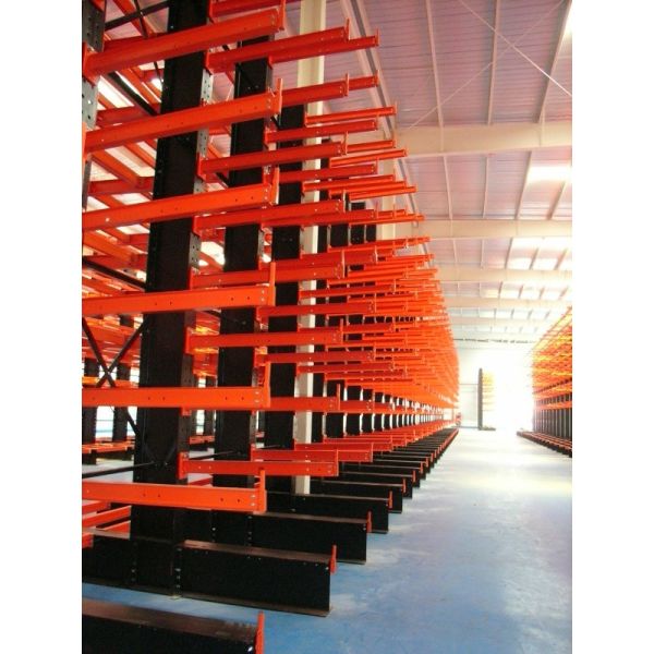Buy RMI Metal Warehouse Cantilever Racking Systems Withdrawable Arms at wholesale prices