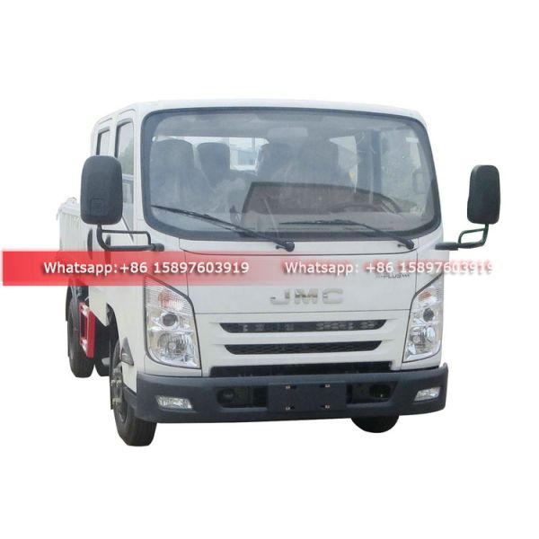 Double Row Cabin Mini Light JMC Carrying Plus 4 Tons Dump Truck Light Tipper Car for Sales