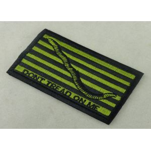 Eco - Friendly Custom Embroidery Patches Lockrand Laser Cut Flower Woven /