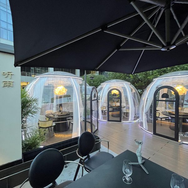 Transparent Homestay Outdoor Panoramic Tent Wild Camping Landscape PC Starry Bubble Room for Hotel