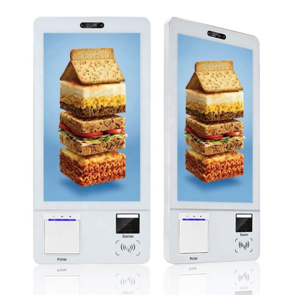 32 Inch Wall Mounted Self Ordering Kiosk Payment Machine for Restaurant