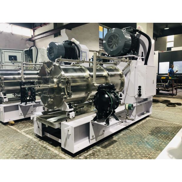 Nano Grinding 100L Horizontal Sand Mill 55kW For Higher Quality Enegry Saving