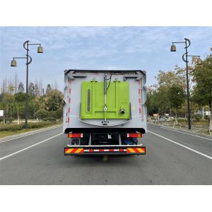 Rear Dump Method Truck Mounted Road Sweeper 4x2 Drive Model For Highways