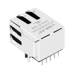 LPJG0805CNL 100/1000 Base-T Tab Down Without Led One Port RJ45 PCB Connector