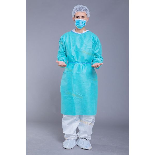 Buy GB15979-2002 Long Sleeve Rib Cuff SMS Surgical Disposable Gowns at wholesale prices