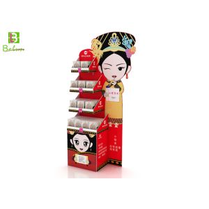 China Cartoon Corrugated Cardboard POS Display Floor Stands  Used In Store on sale
