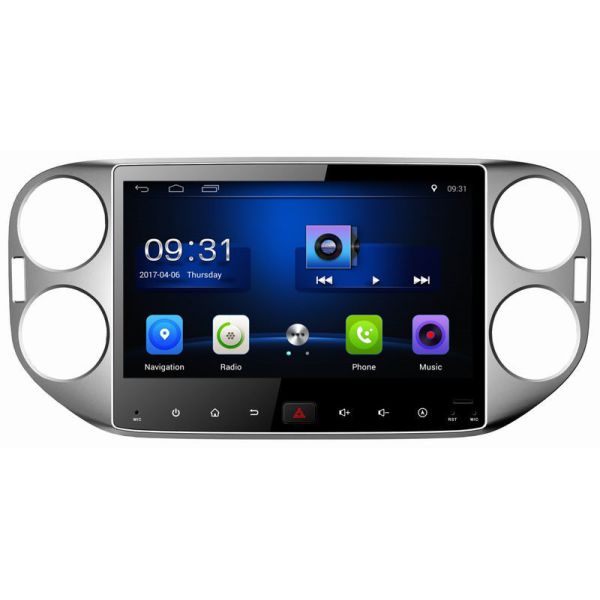 Ouchuangbo 10.1 inch auto gps navi android 8.1 for Volkswagen Tiguan 2015 with dvd multiemedia SWC video player