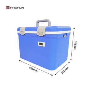 12L Medical Cooler Box With Thermometer Portable Insulin Cooler Refrigerated Box