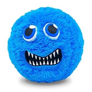 Unisex Style 9" Inflatable Funny Face Furry Foot Ball with Eyes Big Bouncy
