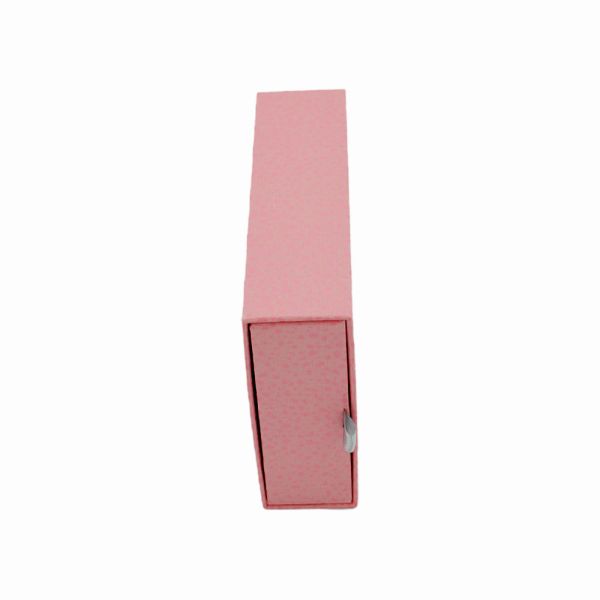 Cutouts Inlay DIY Sliding Drawer Gift Boxes 120g Pink Rigid Cardboard