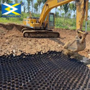 China Driveway Smooth Geocell Mat And HDPE Geocell 100mm / 150mm / 200mm on sale