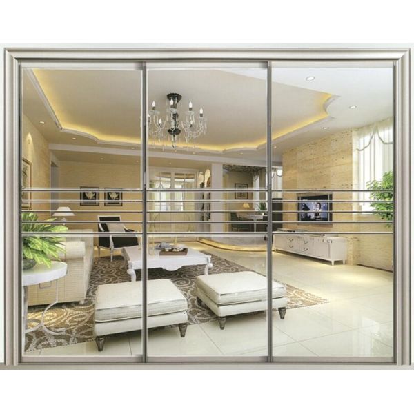 Buy 2mm 6005 Anodized Champagne Aluminium Sliding Patio Doors Foldable at wholesale prices