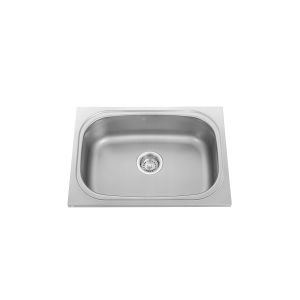Oval Shape Stainless Steel Single Bowl Sink With Foot Stool
