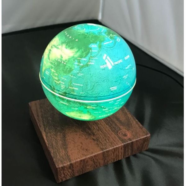 NEW hotsale wooden base magnetic floating levitate globe with lighting change colorful gift