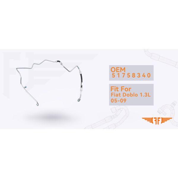 51758340 Doblo 1.3L Fiat AC Discharge Pipe 05-09 Car