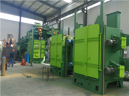 Buy Surface Treatment Catenary Shot Blasting Machine 7 Blastwheels at wholesale prices