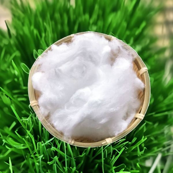 Recycled Hcs Staple Fiber Polyester Recycled Microfiber Fabric Solid Regenerated