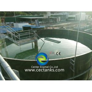 China Bolted Steel Liquid Storage Tanks With Aluminium Dome Roof Durable on sale