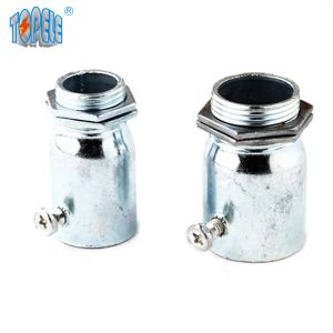IEC 61386 Acero Terminal EMT Connector Electro Galvanized