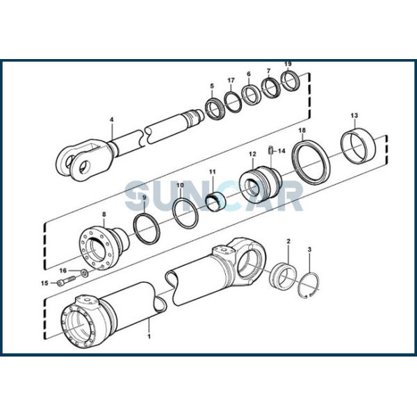 VOE17254012 Cylinder Seal Kit For SUNCARSUNCARVOLVO L150G L150H L180G L180H L220G L220H L250G L250