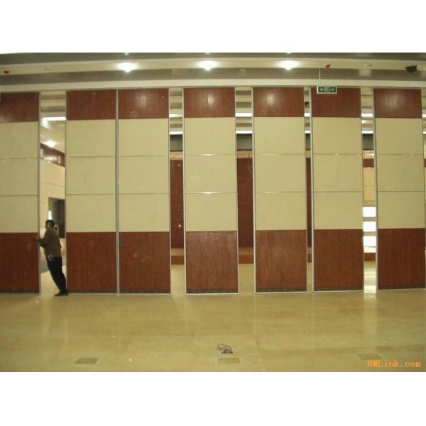 Aluminium Frame Operable Acoustic Movable Walls / Banquet Hall Sliding Folding
