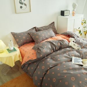 Quality Plain Style 4 Piece Polyester Quilt Bedding Set with Customization Options for sale