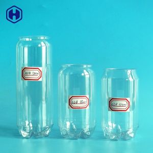 Cold Coffee Beverage Plastic Drink Containers With Aluminium Lid