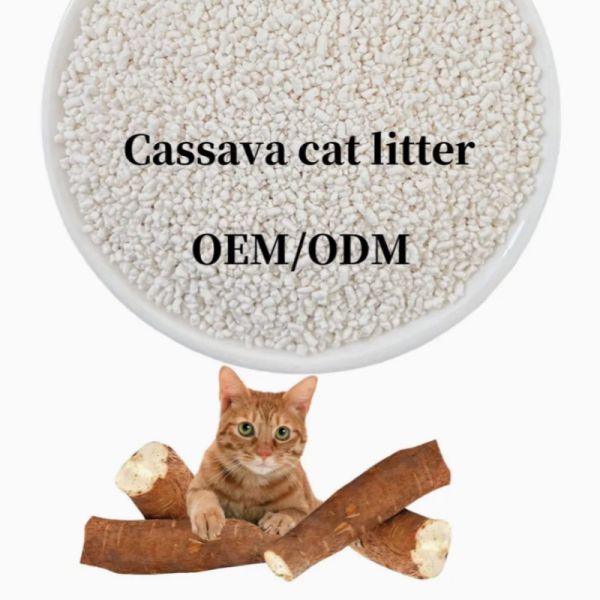 High Absorption Cassava Cat Litter with Deodorant Natural Ingredients for Fast Clumping