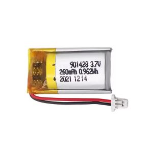 901428 260mAh 3.7V Professional Custom Lithium Polymer Battery Pack