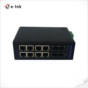 Industrial 8-port 10/100/1000T 802.3at PoE + 4-port 100/1000X SFP Managed