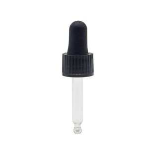 China Screw Essential Oil 18mm Glass Cosmetic Dropper on sale