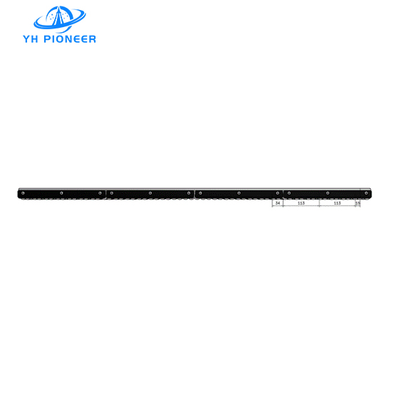 Robust Three - Row Roller Side Guide Rail with Nylon and Stainless Steel for Heavy - Load Conveying