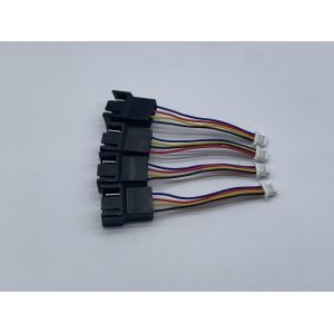Customized JST SM2.5 4 Pin To JST SH1.0 4 Pin Wire Harness With Tin Plated