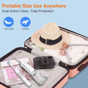 Oral Care Dual Water Dental Floss Picks Smart Sonic Rechargeable Vibration Floss