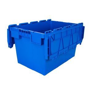 Collapsible Stackable Foldable Plastic Container Box with Lid Loading Capacity