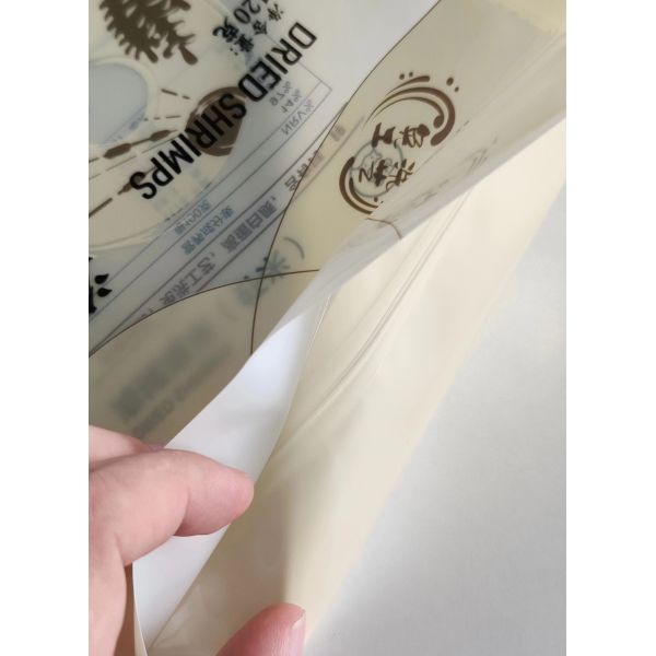 Zipper Three Side Seal Bags Standing Pouch Recyclable Composite Seafood Plastic Bags