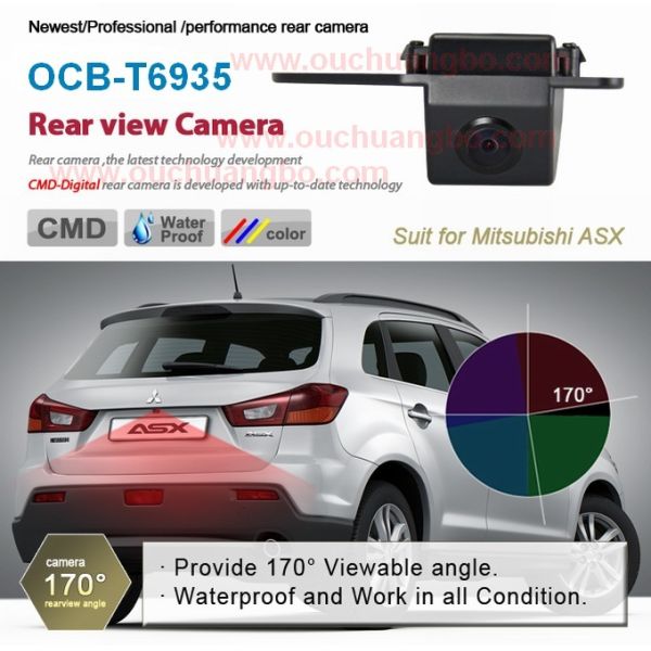 Ouchuangbo HD CCD car parking rear vision camera for Mitsubishi ASX OCB-T6935