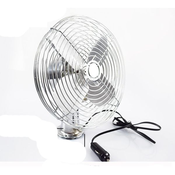 Truck Portable Car Cooling Fan Silver Color 6" Oscillating One Year Warranty