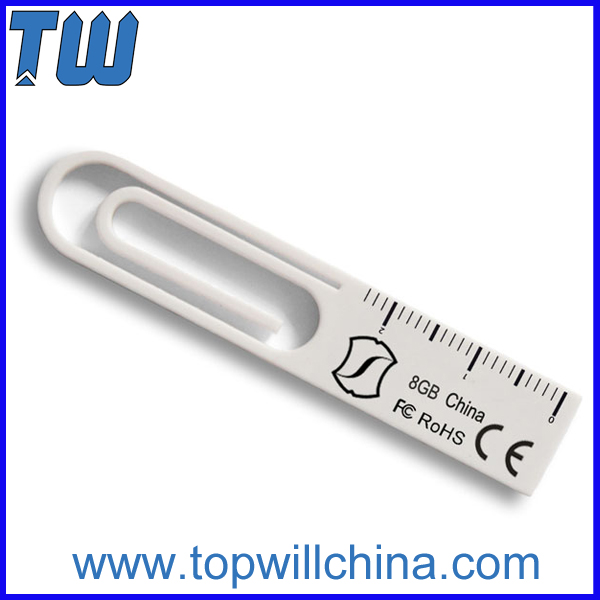 Mini Portable Paper Clip Usb Flash Memory 8GB 16GB Stroage for Business Promotion