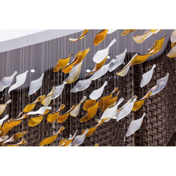 Sales Office Sandbox Lamp Crystal Simple Modern Art Pendant Lamp Glazed Living Room Lamp Hotel Lobby Non-standard Lamp