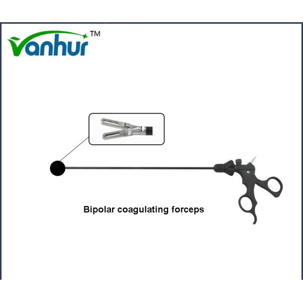 Surgical Clamp Laparoscopic Atraumatic Dual Action Bipolar Coagulating Forceps