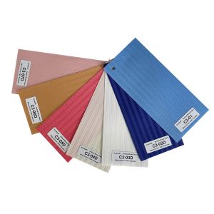 Customized Polyester Vertical Blinds Fabric Translucent For Window Treatment