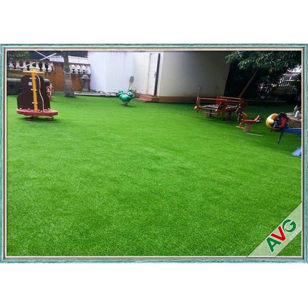 Buy Fire Resistance Outdoor Artificial Grass With Monofil PE + Curled PPE Material at wholesale prices