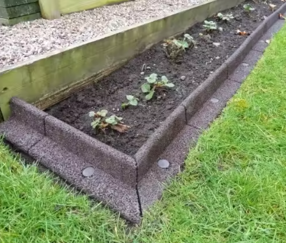 Recycled Rubber Landscape Edging Sizes And Colors Can Be Customized