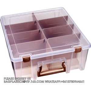 Super Satchel Double Deep, Portable Art & Craft Organizer With Handle, Plastic